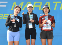 [포토]스포츠서울 하프마라톤, 여자 하프코스 시상대에 오른 수상자