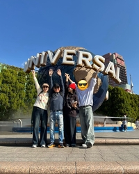 ‘암 투병 극복’ 박미선, 기쁨의 ‘만세’ 포즈!...가족 ‘완전체’ 여행