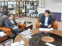 전찬성 도의원, 신경호 교육감과 원주 남고 문제 해결 논의