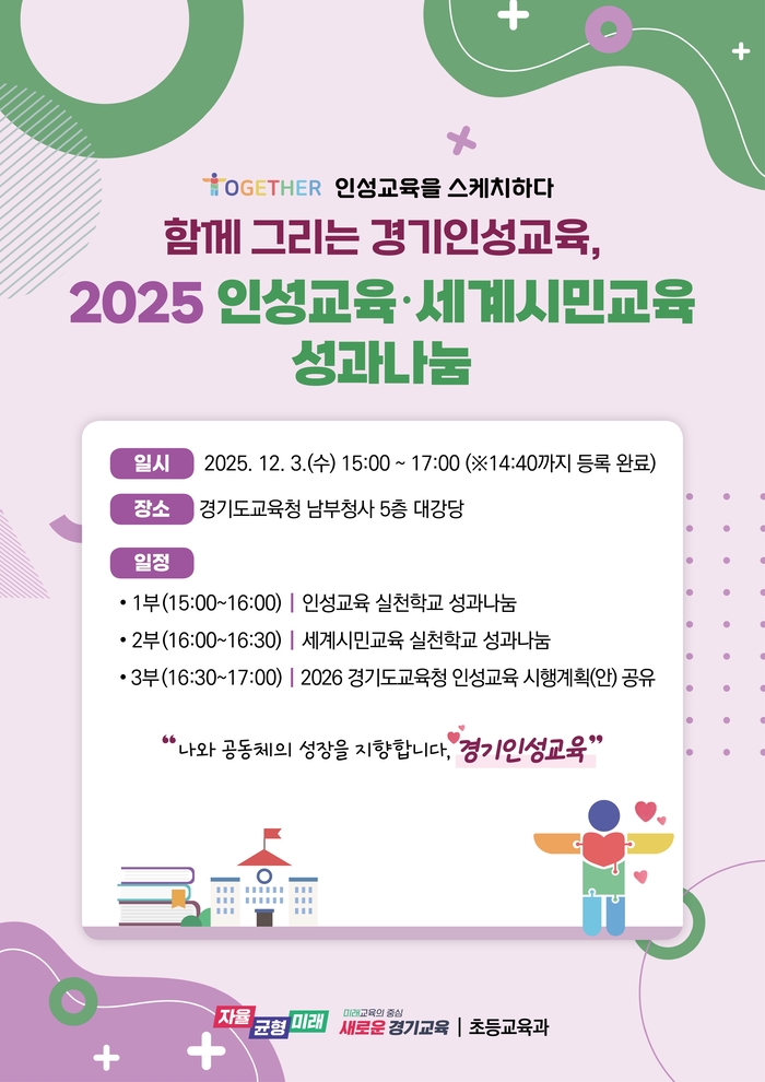 경기도교육청,인성교육·세계시민교육 성과 나눔 ‘성료’