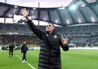 [포토]코리아컵 우승 인사하는 전북 포옛 감독