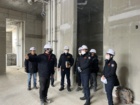 [강원소방]홍천, 겨울철 대형 공사장 화재예방을 위한 현장안전지도 실시