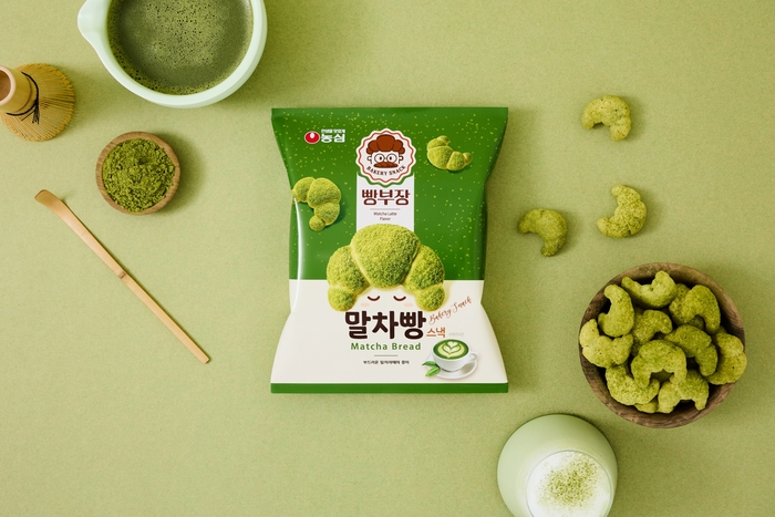 '달콤쌉쌀 말차!'...농심, 베이커리 스낵 '빵부장 말차빵' 출시 - 뉴스 썸네일 이미지