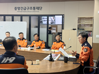 김승룡 소방청장 직무대행, 광주 치평동 붕괴 사고 관련 상황판단회의 주재