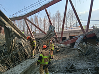 [소방청]광주 서구 치평동 공사장 붕괴사고 현장, 구조대원 수색구조 활동