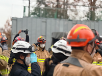 김승룡 소방청장 직무대행, 광주 치평동 붕괴사고 마지막 수습 실종자에 예우