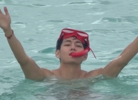 “5분입니다!”…뷔, 美 하와이에서 재충전