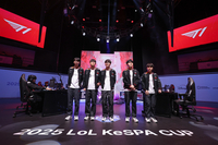 ‘구마유시 더비’ 첫 라운드, T1이 웃었다! 케스파컵 결승 1세트 압도, 27분 만에 승리 [케스파컵 결승]