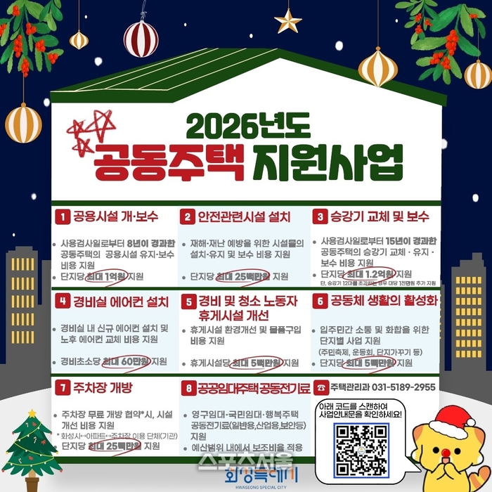 화성시 ‘공동주택 승강기 교체· 보수’ 대상단지 모집