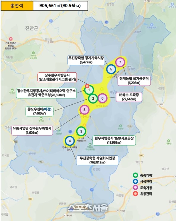 장수군 “장수한우 명품화 전략 속도 낸다”... ‘농생명산업지구 조성’ 공모 선정