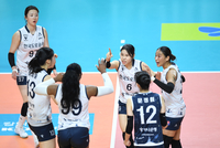 [포토] 환호하는 도로공사 선수들