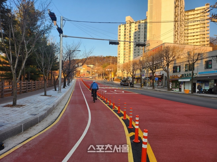 수원시, 광교산로 자전거도로 조성