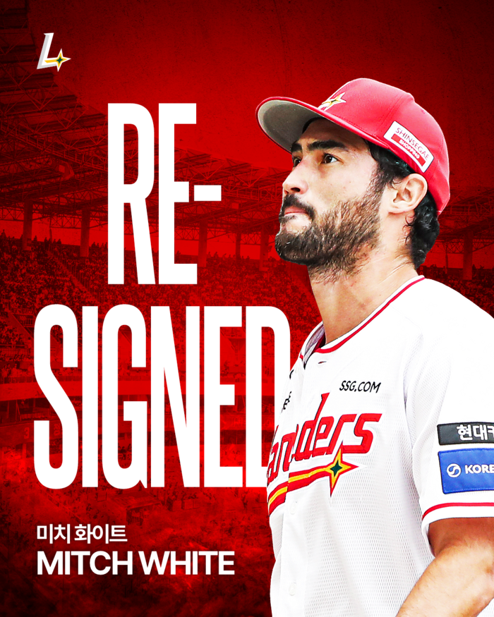 [공식] ‘또다른 드류 품은’ SSG, 화이트-에레디아와 재계약…2026시즌 외국인 선수 구성 완료