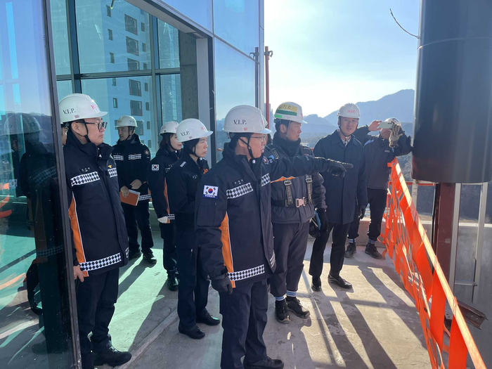 [강원소방]오승훈 본부장, 겨울철 화재예방 대형 공사장 현장점검