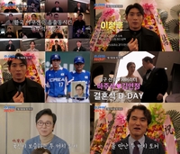 박찬호 “아들 낳아 야구 시켜라”...하주석 결혼식서 터진 ‘특급 축사’