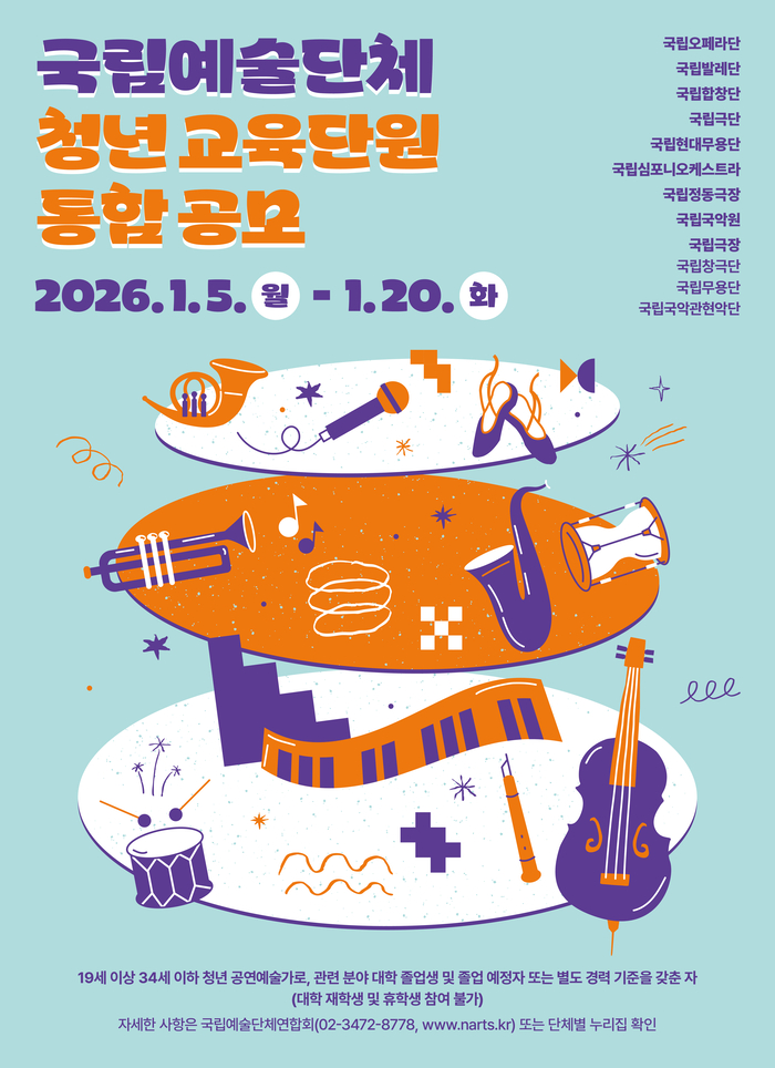 문체부, 청년예술인 ‘무대 날개’ 달아준다…총 515명 모집