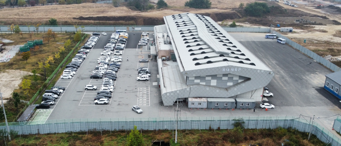 정화 완료된 봄내체육관 전경. 사진|춘천시청