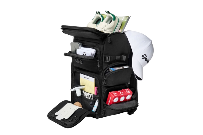 테일러메이드가 선보인 프리미엄 백팩 ‘플레이어스 백팩 트레블러’. 사진 | 테일러메이드