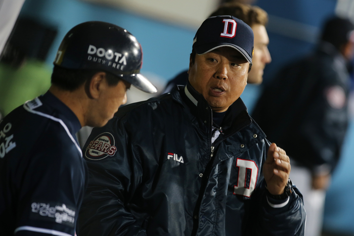 울산 웨일즈 장원진 감독 두산 시절 모습. 사진 | 두산 베어스