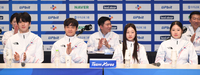 [포토] 기자간담회 참석한 피겨 차준환-김현겸-신지아-이해인