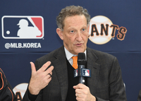 [포토]방한 소감 밝히는 샌프란시스코 자이언츠 래리 베어 CEO