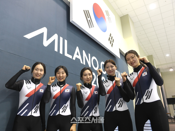 [포토] 최민정-이소연-김길리-노도희-심석희 ‘파이팅!!’