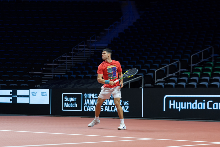 훈련하는 알카라스. 사진 | 세마스포츠마케팅