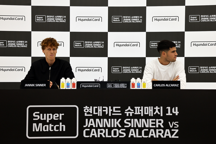 알카라스와 신네르, ‘방한’ 현대카드 슈퍼매치, 170만 파운드 수령…호주오픈 ‘우승’ 상금 200만 파운드와 비슷한 규모