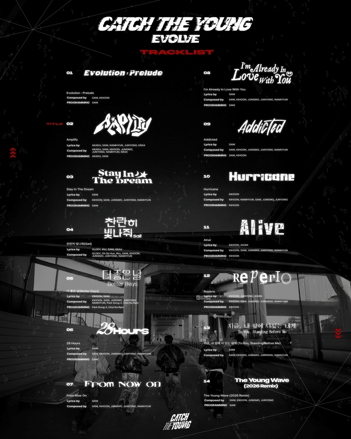 ‘꿈꾸는 청춘 밴드’ 캐치더영, 첫 정규 트랙리스트 공개…음악적 성장 예고