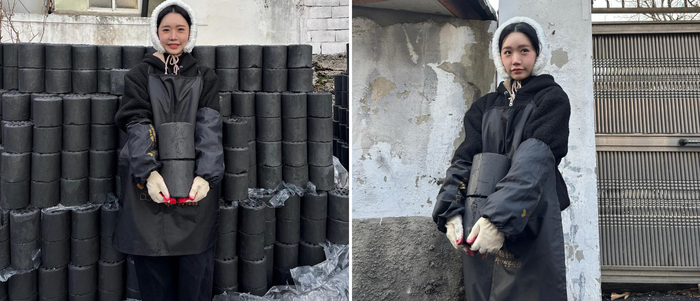 송하예, 마이크 대신 연탄 번쩍…팬들과 전한 ‘검은 기적’