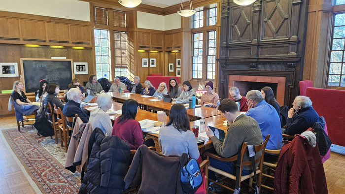 지난 8일부터 춘천 Great Books 튜터 양성 해외연수에 참가 중인 춘천 지역 교사들이 미국 세인트존스대학 현지에서 Great Books 프로그램을 참관하고 있다. 사진|춘천시청