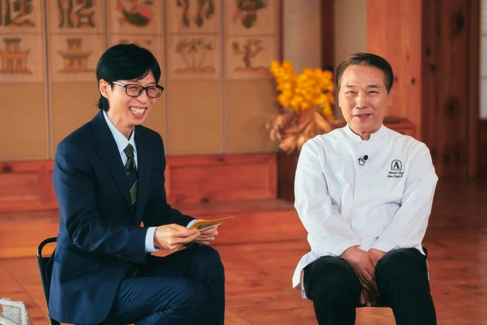 “너무 즐거웠어요” ‘흑백요리사2’ 후덕죽 셰프, ‘유퀴즈’ 촬영 완료... 유재석과 환한 미소