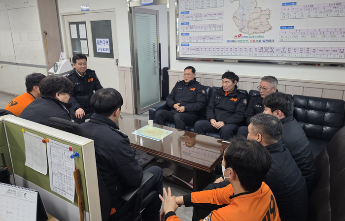 [강원소방]최영철 인제소방서장, 외근 부서 직원 격려 방문