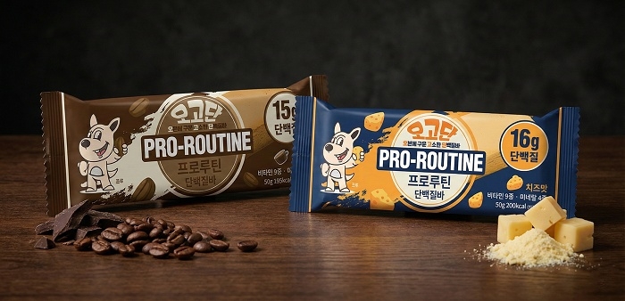 케이헬스바이오, 오븐에 구운 프리미엄 단백질바 ‘프로루틴 오고단’ 2종 출시