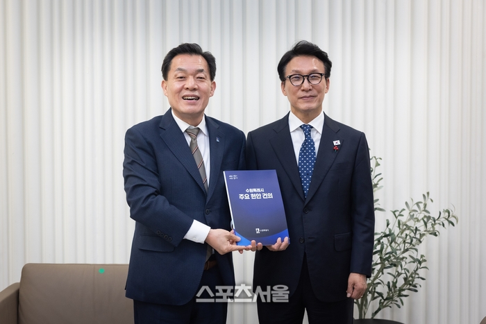 이재준“수원 군공항 이전·경제자유구역 지정 해달라”