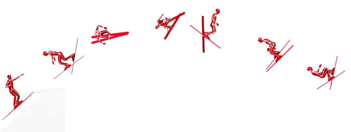 빅 에어 종목에 도입된 고속 카메라 컴퓨터 비전 기술 이미지. 사진 | 오메가