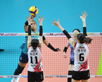 [포토] 실바 ‘블로킹 피해 옆으로’