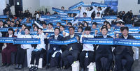 [포토] 기념 촬영하는 결단식 참가자들