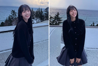 치어리더 하지원, 울릉도에서 뽐낸 ‘예쁨’...미니스커트는 포기 못해