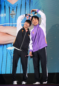 [포토] 박경민-정민수 ‘사랑해요’