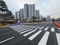 안양시, 평촌어바인퍼스트 아파트 앞 횡단보도 개통