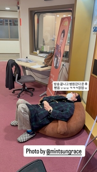 성실의 아이콘 김영철, 방송 후 쓰러진 모습 공개... “병원 갔다 온 후 뻗어”