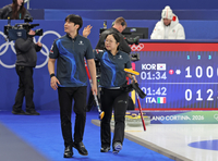 컬링 믹스더블 김선영·정영석, 스위스에도 5-8 패배…3연패로 최하위[2026 밀라노]