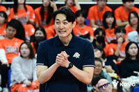 새 아시아 쿼터 아밋 기다리는 KB손해보험…하현용 대행 “빠르면 16일 입국, 하이볼 처리·기본기 좋아 보여”[현장인터뷰]