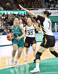 [포토]하나은행 정현의 돌파