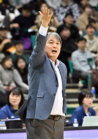 [포토]하나은행 이끄는 이상범 감독