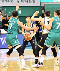 [포토]3점슛 노리는 KB스타즈 허예은