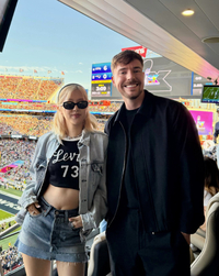 로제, ‘전 세계 1위’ 미스터비스트와 깜짝 만남 [★SNS]