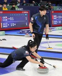 컬링 믹스더블 김선영-정영석, 캐나다까지 잡고 5연패 뒤 파죽의 ‘3연승’…4강은 실패[2026 밀라노]