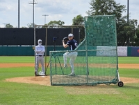 시속 152㎞ ‘쾅’! 류지현 감독 앞 ‘첫 라이브피칭’ 곽빈, WBC 준비 이상 無 [SS시드니in]